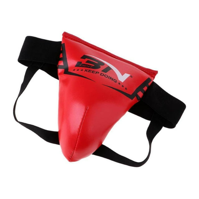Ceinture Élastique Boxe Protecteur d'Entrejambe Boxe de L'Aine Protecteur de l'Aine Garde Équipement de Boxe L Rouge Adulte