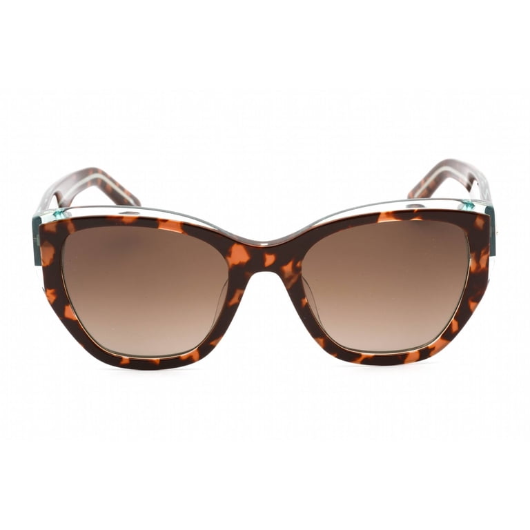 Kate Spade Brown Tortoiseshell Cat-Eye Sunglasses Women\'s Yolanda/S New Kate Spade YOLANDA/S DARK HAVANA/LIGHT BROWN SHADED 51/20  main image 2