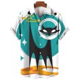 thumbnail image 2 of Camisa hawaiana para hombre, camisa de anime, camisetas de manga corta con dibujos animados, ropa informal de verano para hombre, camisa de moda con animales callejeros y gatos para niños, 2 of 4