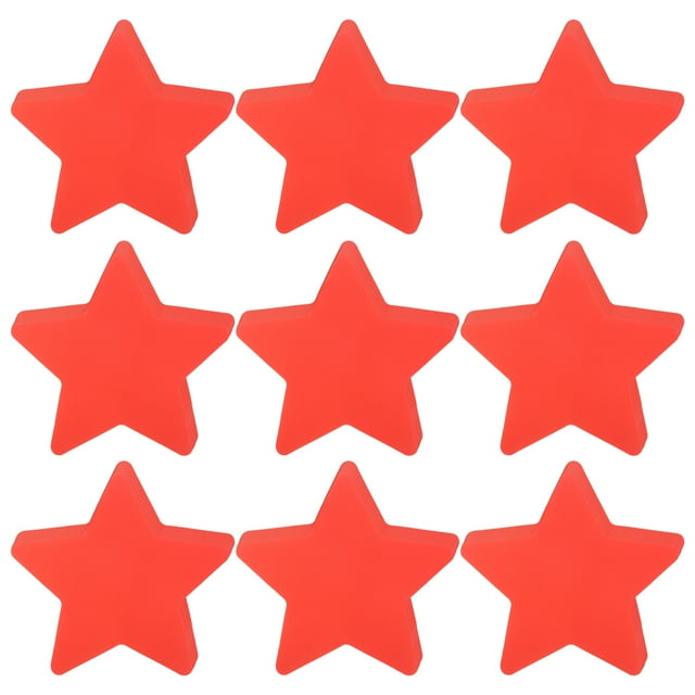 Uxcell 108Pcs Recortes de Estrellas 3.5"x4" Tarjetas de Papel en Forma de Estrella para Decoraciones de Tableros de Anuncios Rojas