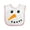White and Pink, variant on Inktastic Snowman Face Boys or Girls Baby Bib