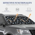 thumbnail image 3 of Goofa Daisies Flowers Pattern 2 Piece Car Windshield Sun Shade Foldable | Front Windshield Shade for Sun, Heat and UV Rays | Sunshade for Car Front Window-Medium, 3 of 7