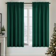 thumbnail image 2 of Cortinas MIULEE 2 paneles Hunter Green 107x160 cm, 2 of 6