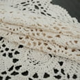 thumbnail image 5 of Vintage Rectangle Cotton Crochet Lace Table Cloth Small Tablecloth 40X60Cm Beige, 5 of 8