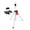 BLACK, variant on 5Core Speaker Stand Tripod Tall Adjustable 35mm DJ Studio Monitor Stands Pole Mount