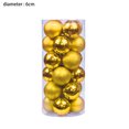 thumbnail image 2 of FloreceBien 24 piezas de 6 cm de bolas de Navidad irrompibles para árbol de Navidad, decoración para bodas, fiestas de cumpleaños, 2 of 5