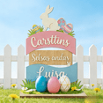 thumbnail image 2 of Wooden Desktop Ornaments Easter Bunny Decorations, Easter Decorations for The Home, Easter Table Top Decor Happy Easter Signs(1pc), 2 of 4