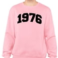 thumbnail image 2 of 1976 College Style Sweatshirt Unisex Medium Pink, 2 of 5