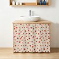 thumbnail image 4 of Fall Maple Leaves Small Cabinet Curtain 11''x13'', Rustic Farmhouse Botanical Simple Beige Bathroom Sink Skirt for Kitchen Vanity Pedestal, Laundry Privacy Drape Waterproof Dishwasher Curtains, 4 of 9