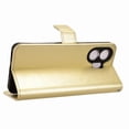 thumbnail image 2 of Wallet Case for TCL NxtPaper 70 Pro 5G with Card Holder, PU Leather Flip Phone Case with Kickstand Magnetic Closure Wrist Strap Gold, 2 of 5