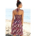 thumbnail image 3 of LASCANA Women's Printed Halter Dress Smocking, 3 of 5