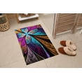 thumbnail image 5 of Modern Rug, Beautiful Fractal Flower or Butterfly Rugs, Butterfly Rug, Kitchen Rugs, Colorful Rugs, Fractal Rugs, Dining Room Rugs, 2.6'x6.5' - 80x200 cm, 5 of 7