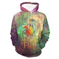 thumbnail image 3 of Sudadera con capucha con estampado 3D de alas de dragón de fuego para hombre, sudaderas informales de gran tamaño, ropa de calle, 3 of 5