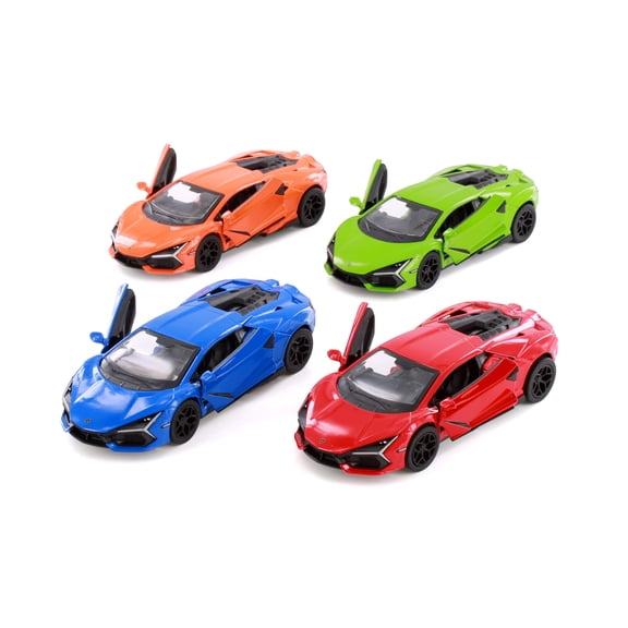 Box of 12 Lamborghini Revuelto Hardtop, Asstd - Kinsmart 5459D - 1/38 Scale Diecast Model Cars