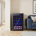 thumbnail image 3 of Simzlife 45 Bottles Wine Cooler Refrigerator,Built-in Wine Fridge with Stainless Steel Glass Door, for Home Bar, Kitchen, or Office, 3 of 11