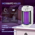 thumbnail image 2 of Bug Zapper for Outdoor and Indoor, Electric Bug Zapper High Powered 3000V Electric Mosquito Zappers Killer, Rechargeable Insect Trap Fly Zapper for Home, Patio, Backyard, Camping, 2 of 5