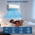 thumbnail image 6 of 18000 BTU Dual Zone Mini Split Air Conditioner & Heater – 12000 + 12000 BTU, 24 SEER2, 208/230V, Energy Efficient, Ductless Wall-Mounted Air Conditioner, R454B Refrigerant, 6 of 8