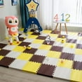 thumbnail image 6 of 12pcs Foam Baby Play Mat Puzzle Mat Kids Interlocking Exercise Tiles Rugs Floor Tiles Toy Carpet Soft Carpet 30*30*1cm, 6 of 9