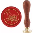 thumbnail image 2 of 1Set Bird Brass Sealing Wax Seal Stamp Wood Handle 3.5x1.18 inch for Envelopes Invitations, 2 of 9