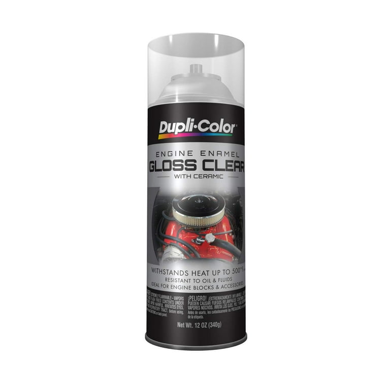 Dupli Color, Ceramic Engine Paint, DE1636, Clear Gloss Finish