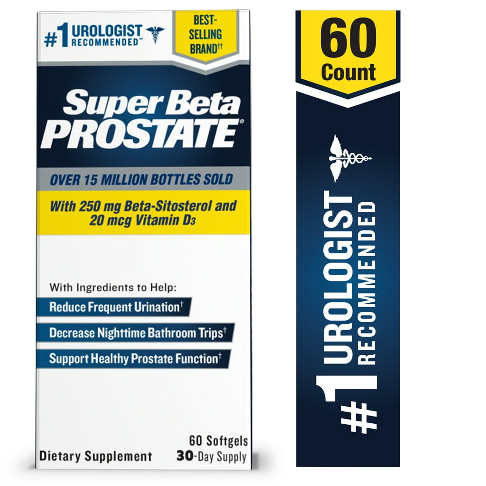 Super Beta Prostate with Beta Sitosterol & Vitamin D3, Softgels, 60 CT