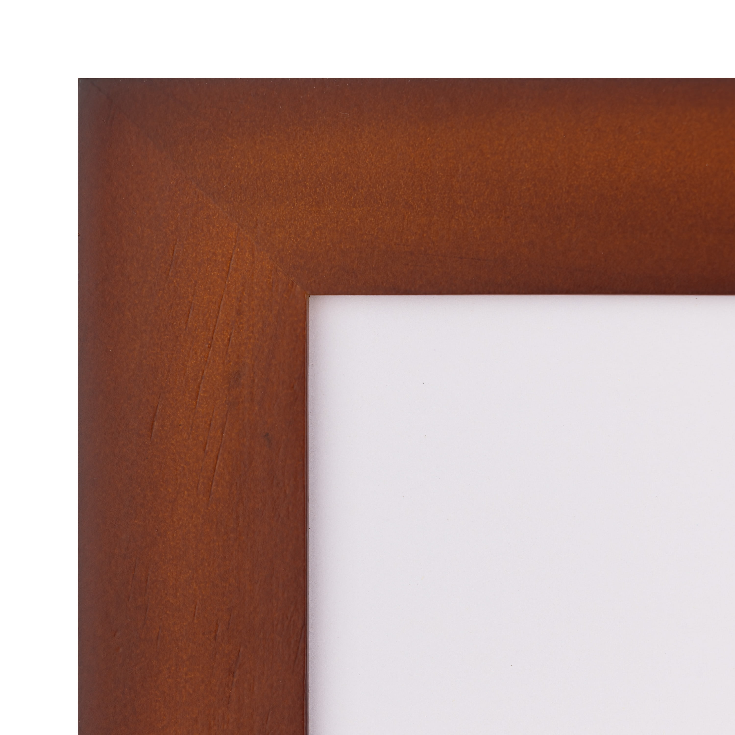 Gallery Solutions - 10"x20" Walnut Rectangular Photo Frame Wall Mount, for 5"x7" Pictures