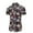 Navy, variant on Hawaiian Shirt for Men Slim Fit Short Sleeves Tropical Printed Casual Collar Button Down Summer Beach Dress Shirts Plus Size on Clearance