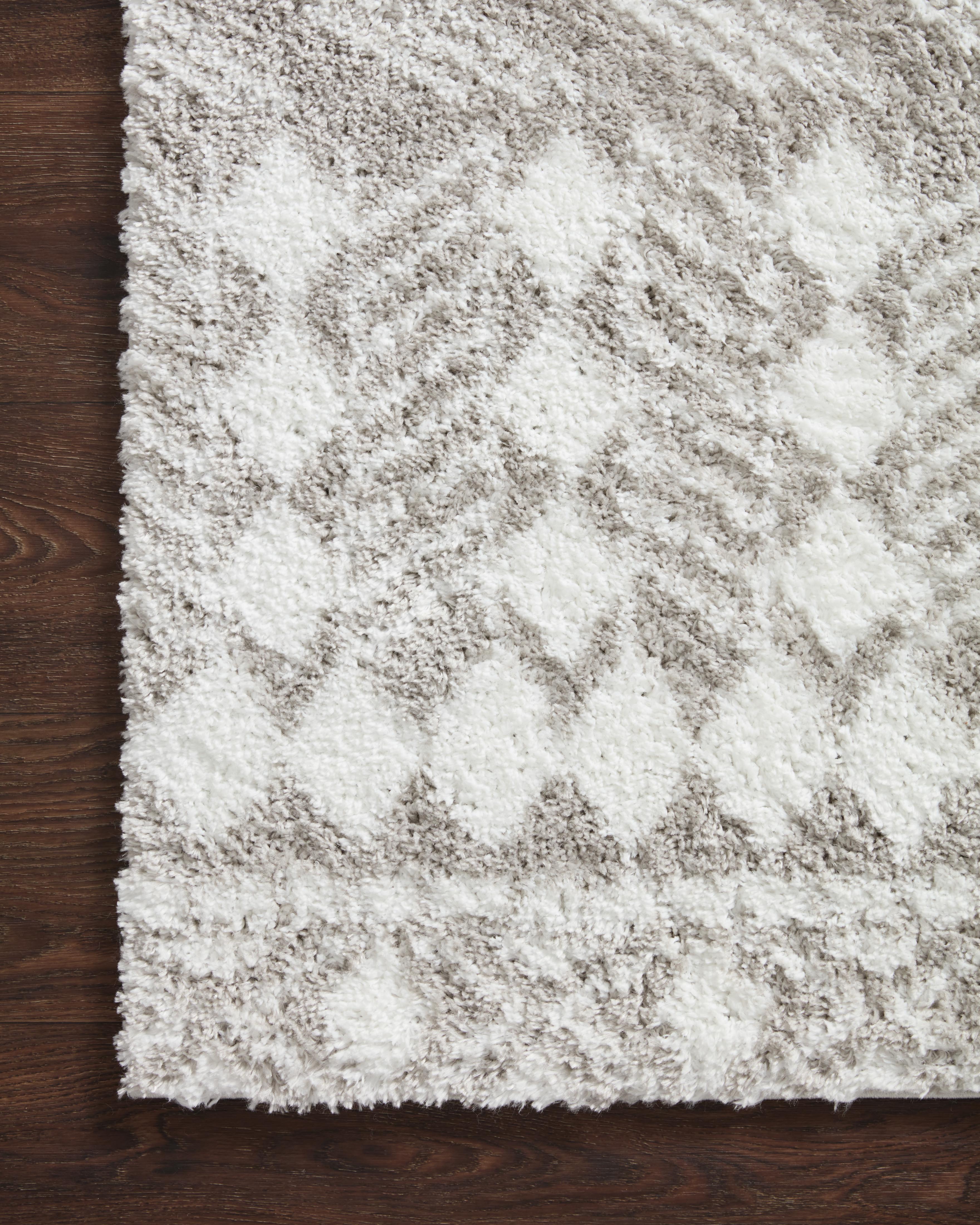 BLS-05 Grey, White 5-3" x 7-6" Size Rug