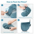 thumbnail image 7 of Inflatable Travel Neck Pillow for Airplane Sleeping Blow Up Neck Support Air Pillow Traveling on Plane Long Flights Washable, 7 of 7