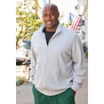 thumbnail image 5 of KingSize Men's Big & Tall Reverse Weave Zip Up Jacket, 5 of 5