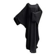 thumbnail image 3 of WILLBEST Robe pour Femmes Robe Longue à Manches Chauve-Souris Grande Taille Couleur Unie Robe Abaya, 3 of 3