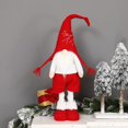 thumbnail image 5 of Gnomo de Navidad Decoración navideña 20' Telescópico Hecho a mano Tomte escandinavo Felpa para muñeca Elfo Adornos para el hogar Figuras de Papá Noel de mesa, 5 of 5