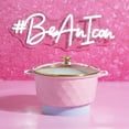 thumbnail image 7 of Paris Hilton 4.6 qt Ceramic Nonstick Cast Aluminum Dutch Oven with Lid, Pink, 7 of 7