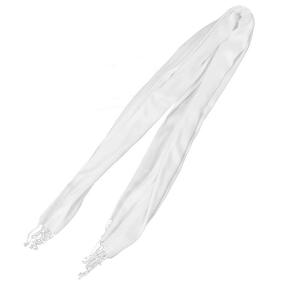 ORDDIART 1Pc Painting Scarf DIY Crafts Pure Cotton White 67X22.4In Simple Design