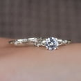 thumbnail image 6 of Cora Jewellery 1.0CT Nature Inspired Twig Moissanite Engagement Ring Set for Women, 10K White Gold, 4.5 US, 6 of 8
