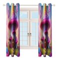 thumbnail image 4 of Enchanted Mushroom House 2 Panels Blackout Curtains for Bedroom Living Room Drapes Kitchen Room Window Blackout Curtain Grommet, 4 of 6