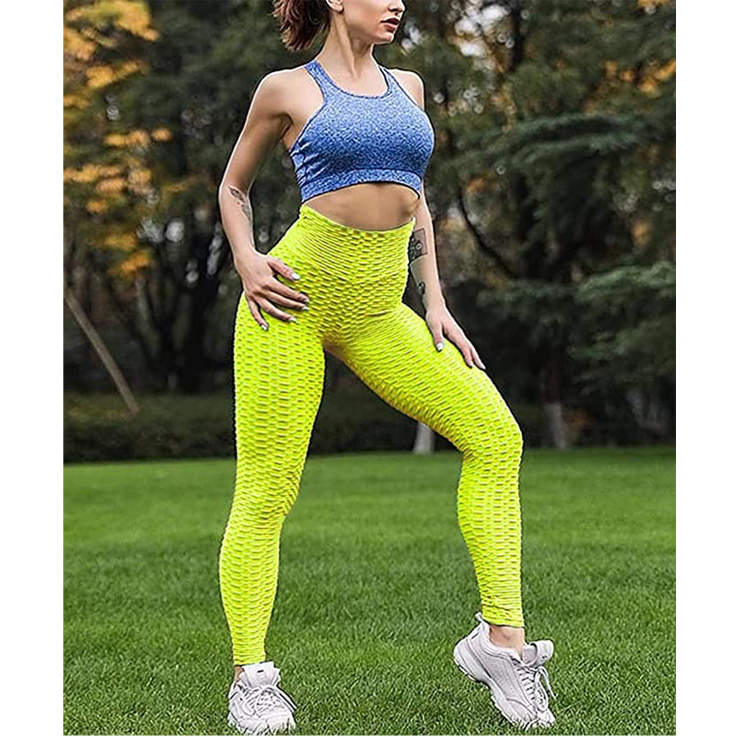 NDUCJSI Women V High Waist Neon Workout Pants Sportswear Leggings Fashion  Jegging Elastic Strtched Shiny Leggins Candy Colors - AliExpress