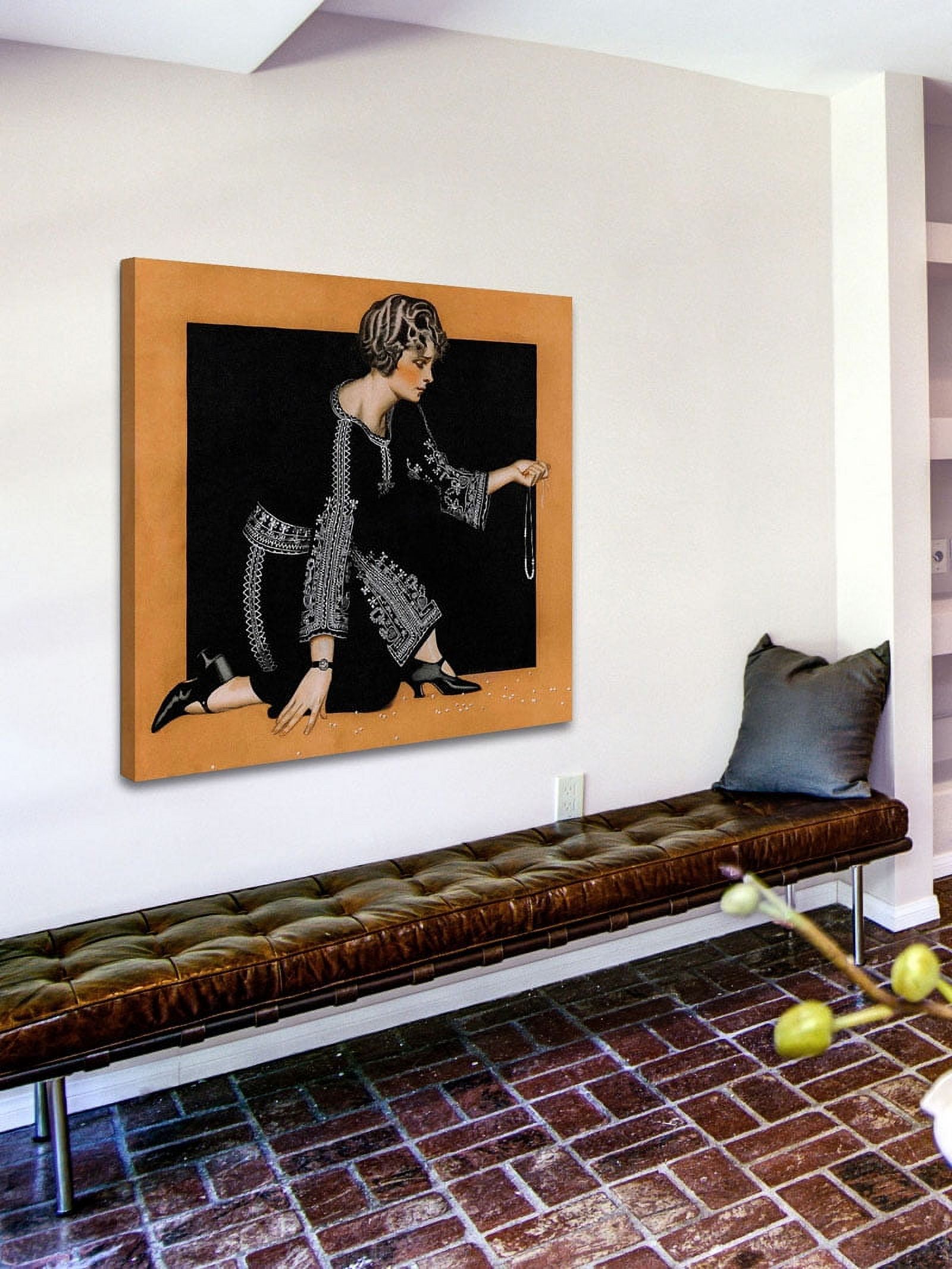 "Broken Pearl Necklace" Painting Print on Canvas