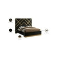 thumbnail image 2 of Meridian Furniture Vector Rich Velvet Queen Bed in Black, 2 of 5