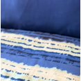 thumbnail image 5 of Shibori Stripe-Recycled Plastic/Sustainable Cotton Queen Duvet Cover Set Including 2 Shams.Made in Green by Oeko-Tex., 5 of 7