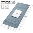 thumbnail image 6 of NOSTHEART Leather Desk Pad Protector ,Mouse Pad,Office Desk Mat, Non-Slip PU Leather Desk Blotter,Laptop Desk Pad,Waterproof Desk Writing Pad for Office and Home (23.6" x 13.2", Blue & Gray), 6 of 7