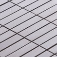 thumbnail image 3 of Modket TDH242SS Brushed Nickle Stainless Steel Metallic Stacked Mosaic Tile Kitchen Backsplash, 3 of 5