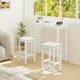 thumbnail image 6 of Dycanpo 45" Acacia Wood White Bar Table - Rectangular Counter Height Pub Table for Indoor Use, White, 6 of 7