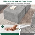 thumbnail image 4 of BEHOST 260" Oversized Modular Sectional Sofa for Home, Flexible Combination, Chenille Light Gray, 4 of 6