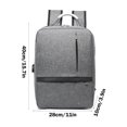 thumbnail image 3 of Hvmvliv Backpack with USB Charging Port Laptop Backpack Fashion Oxford Cloth Large-Capacity Wear Resistants for College Gray, 3 of 6