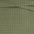 thumbnail image 2 of Brooklyn Loom Essential 100% Cotton Washed Softness 3-Piece Full/Queen Quilt Set in Green, Solid Color, OEKO-TEX Certified, 2 of 10
