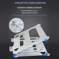 thumbnail image 3 of Z17 Ergonomic Laptop Stand for Desk Adjustable Foldable Notebook Riser Portable Aluminum Alloy Computer, 3 of 9