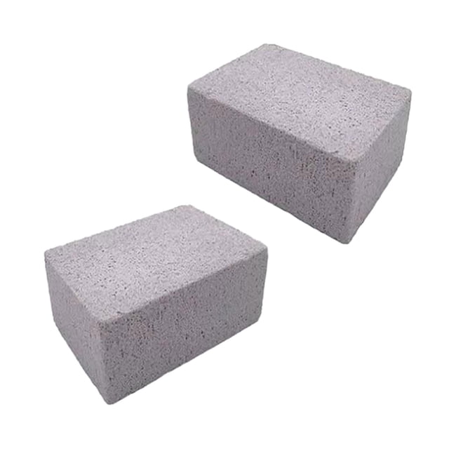 2x Ladrillos limpiadores, piedras para limpiar parrillas, herramientas para parrilla, placas de parrilla de piedra pómez, para sartenes