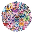 thumbnail image 2 of 60 Pcs Ins Style Waterproof Butterfly Stickers For Luggage Scooter Laptop And More, High-Definition Reusable Durable Non-Marking Glue, Perfect For Diy Decoration And Gift Giving, 2 of 7
