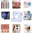 thumbnail image 5 of Ticfox Portable Sewing Machine Mini Household Sewing Machine for Beginners Multifunctional Electric Crafting Machine 12 Floral Stitches with Multi-use Accessory Set for Home Sewing, Beginners, 5 of 9